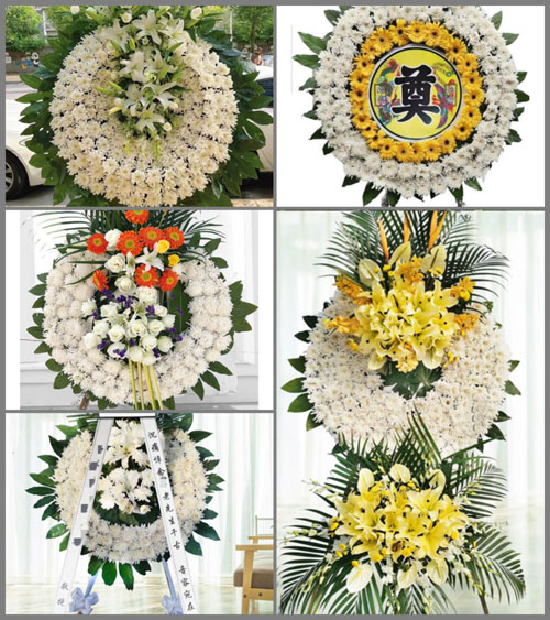 福建龙岩新罗区岩山乡莱山村花圈速递